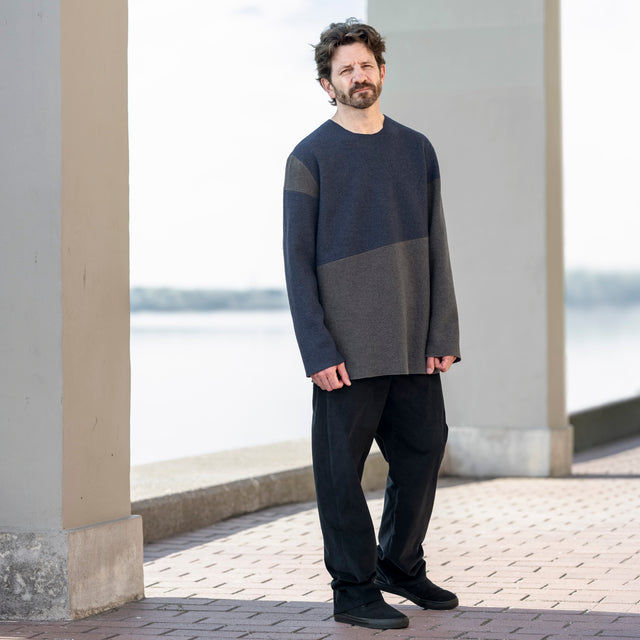 Pullover OFFSET Blau/Grau