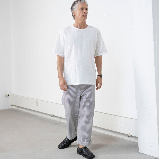 weißes Leinenshirt