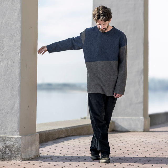 Pullover OFFSET Blau/Grau