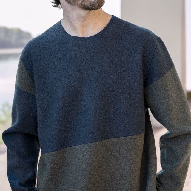 Pullover OFFSET Blau/Grau