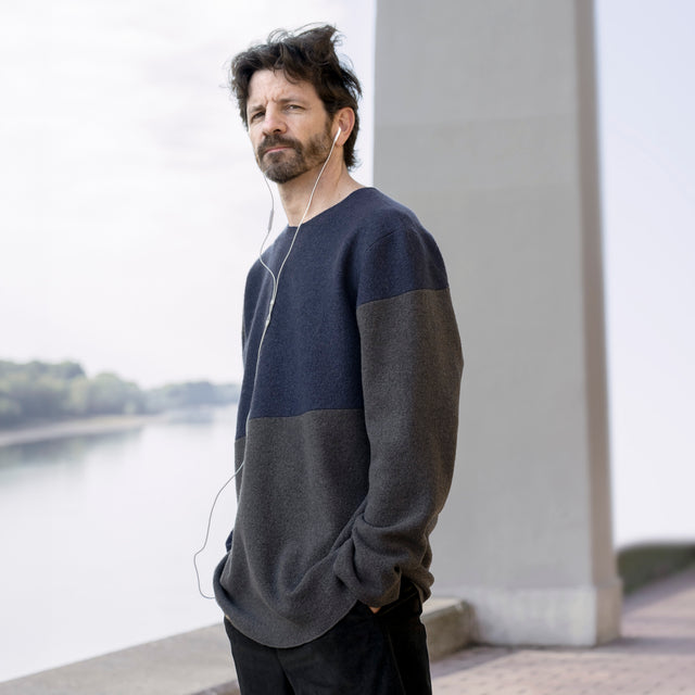 Pullover OFFSET Blau/Grau