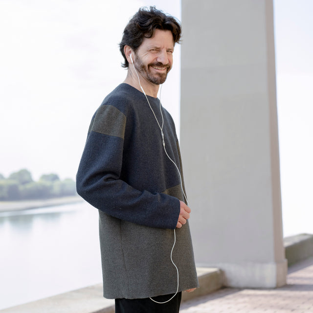 Pullover OFFSET Blau/Grau